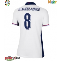 Camiseta Inglaterra Alexander-Arnold #8 Primera Equipación para mujer Eurocopa 2024 manga corta
